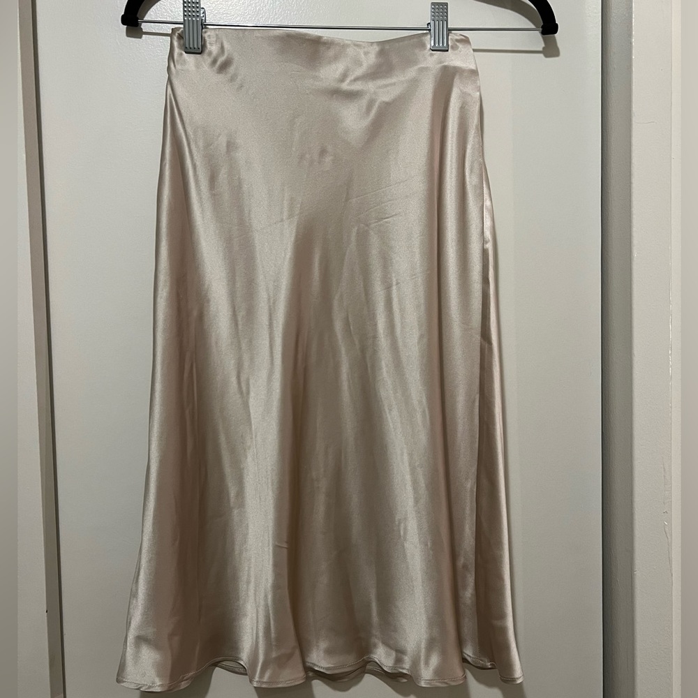 Quince Silk Midi Skirt